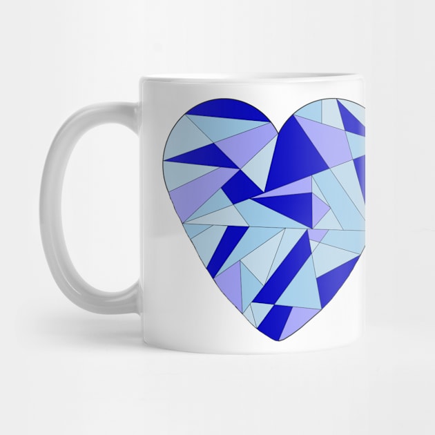 Blue Fractured Heart by DavidASmith